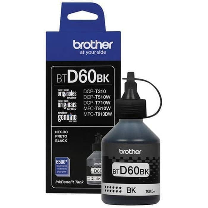 Tinta Original Printer Brother DCP-T310 510 710| BT D60BK black