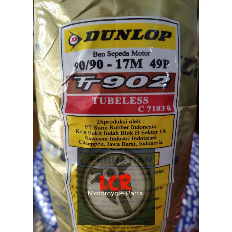[𝗔𝗦𝗟𝗜 𝟭𝟬𝟬%] Ban Luar Tubeless 90/90-17 Dunlop 300-17 Vixion Belakang Bebek Ring 17 Tubles Honda 90 9