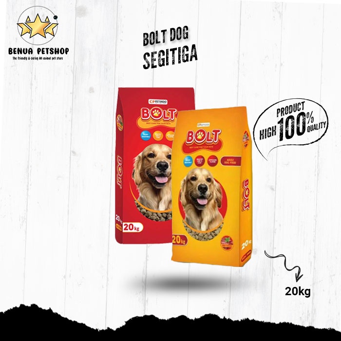 Bolt Dog Makanan Anjing kering rasa Beef 20kg all variant (GRAB GOSEND)