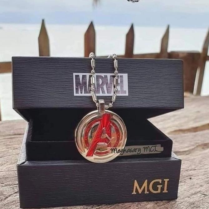 MURAH SINTE Kalung Kesehatan LSM AVENGERS Pendant MARVEL ORIGINAL MCI MGI READY