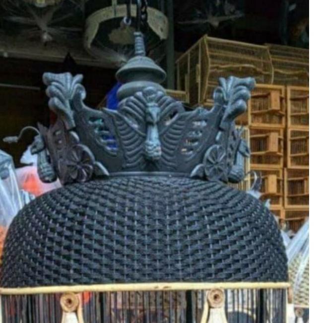 Special Price.. MAHKOTA SANGKAR BURUNG PERKUTUT KAKI GARUDA / 1 SET