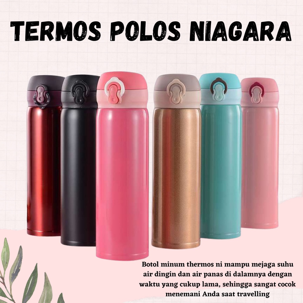 TERMOS Vacuum Flask Botol Minum Thermos Stainless Steel 500ml