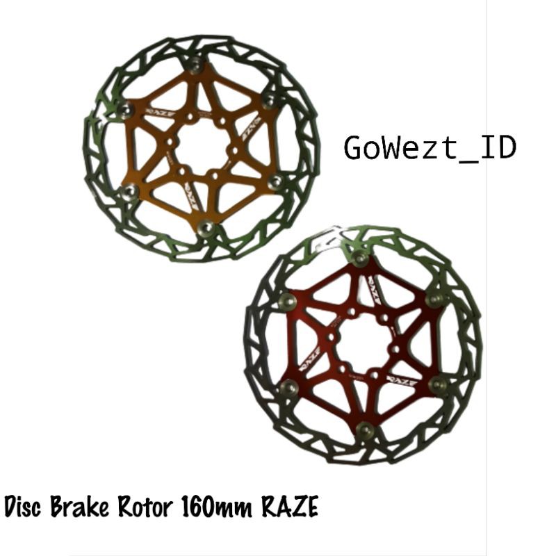 Rotor Floating Disc Brake Piringan Cakram Sepeda Raze RT02 160mm Lipat MTB Balap | High Quality