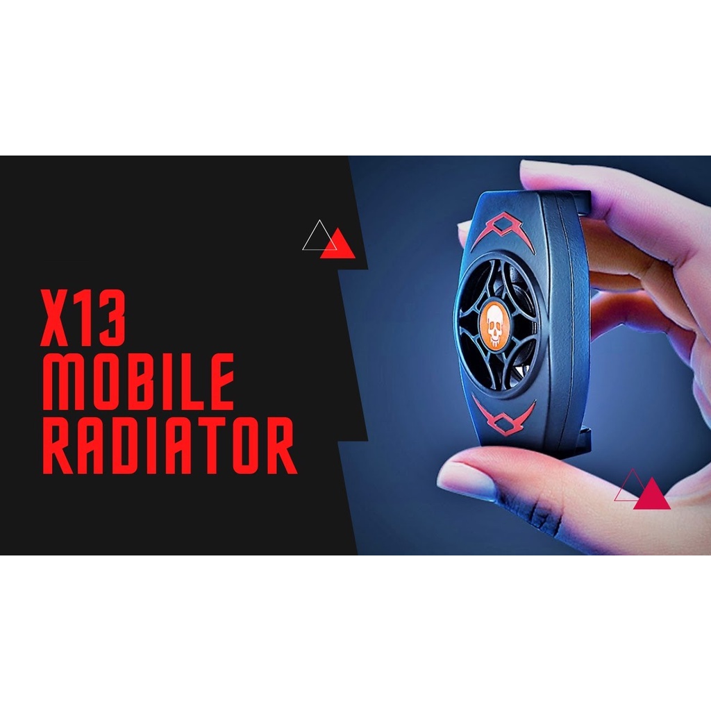 X13 Mobile Phone Radiator Gaming Cooler Fan Kipas Pendingin hp