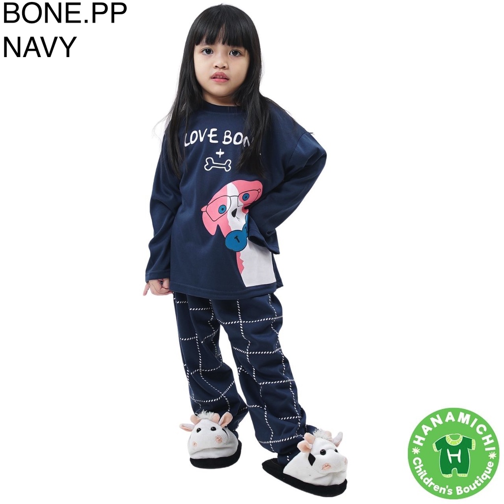 Hanamichi BONE.PP Setelan Piyama Anak Lengan Panjang