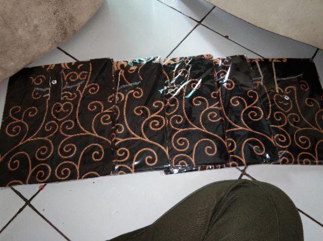 Kemeja Batik Pria Lengan Panjang Size M L Xl Xxl Bswart Batik Hrb026 Kenango Hem Panjang Padi