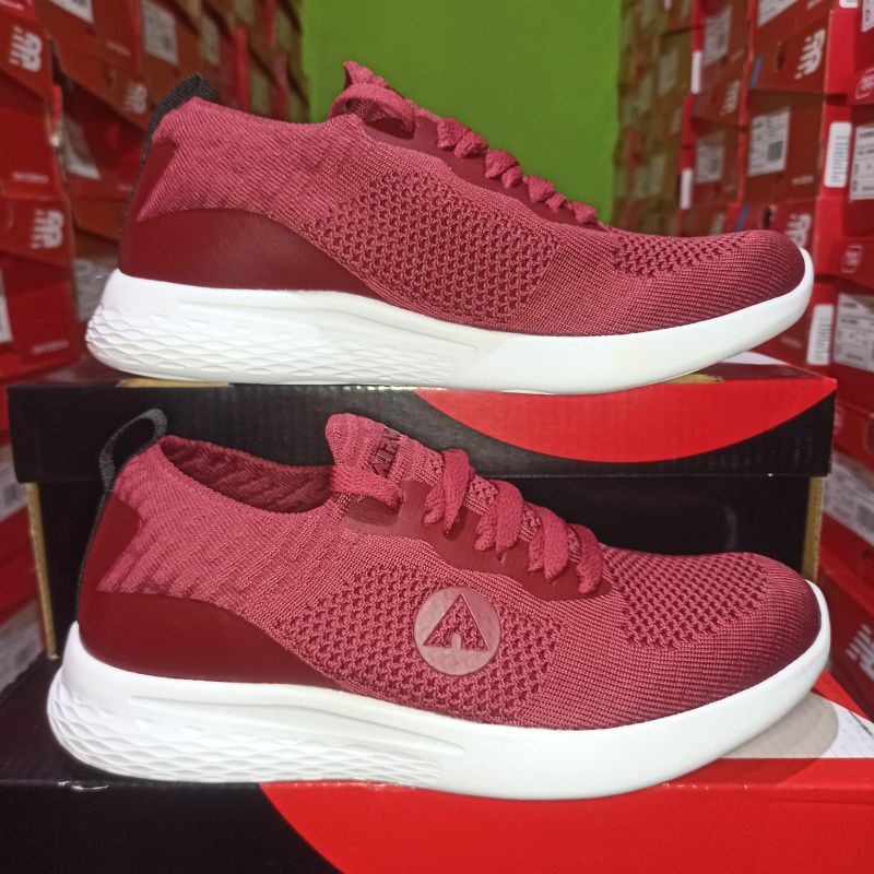 Airwalk Jirvin Maroon Women's Shoes Original Sepatu Wanita
