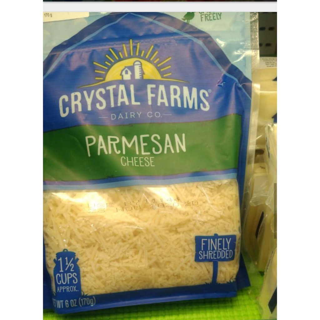 Jual CRYSTAL FARM PARMESAN CHEESE 170GR Shopee Indonesia