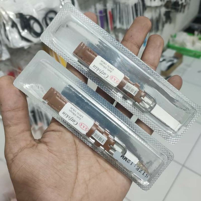 

Tali Kulit Leather Model Timeking Glouber Coklat muda motif 12mm