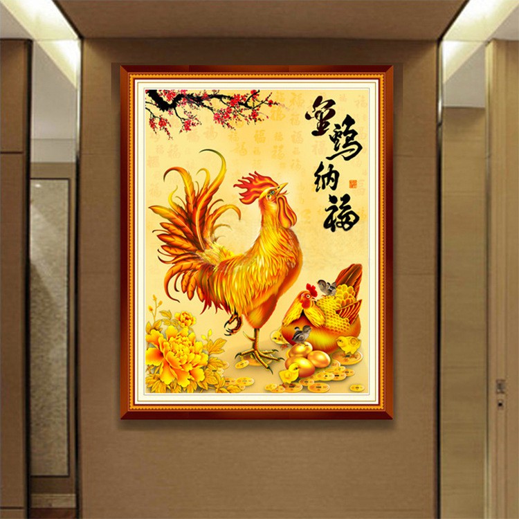 DIY Diamond Painting Full. Ayam Bertelur Emas lukisan diy dekorasi fengshui  D657