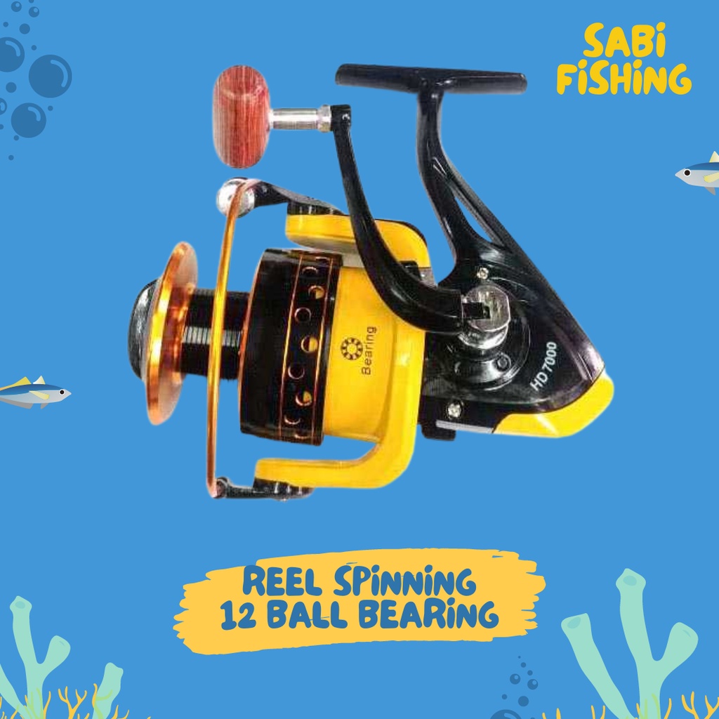 Reel Pancing Yumoshi HD7000 12 Ball Bearing