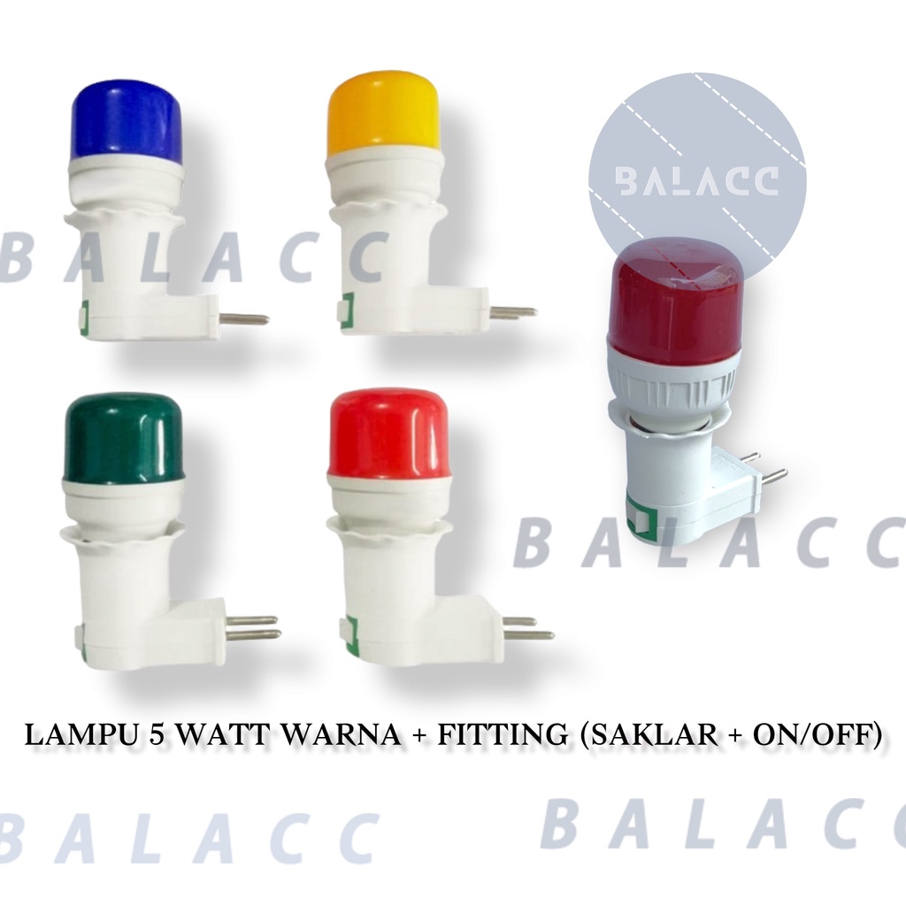 Lampu Tidur LED Capsule Warna 1 Set 5 Watt