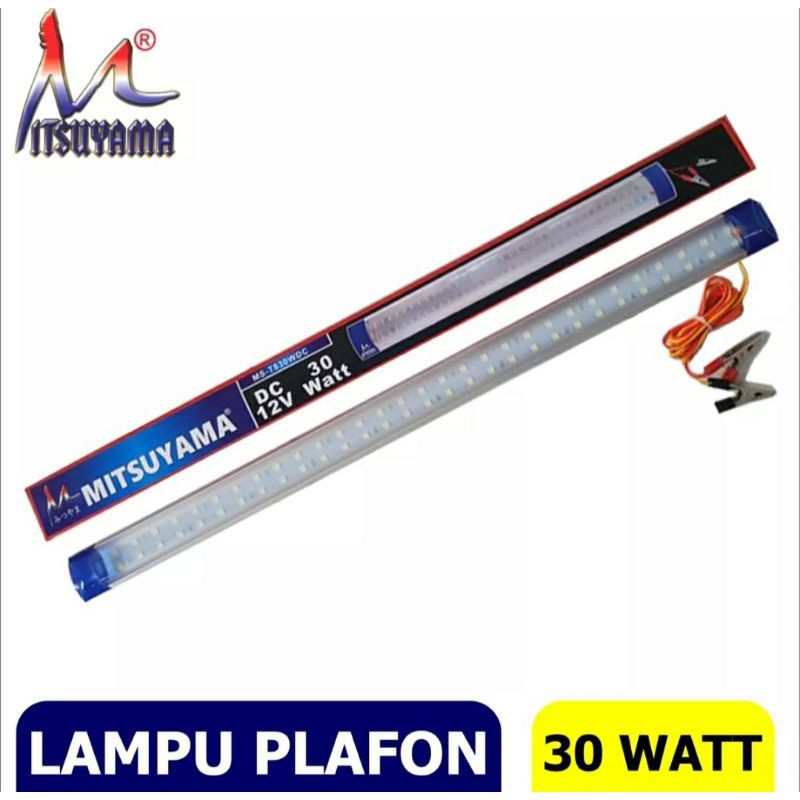821ZE Lampu LED T8 DC 12V Aki 30 Watt / 15 watt72 LED SMD Mitsuyama MS-T830WDC