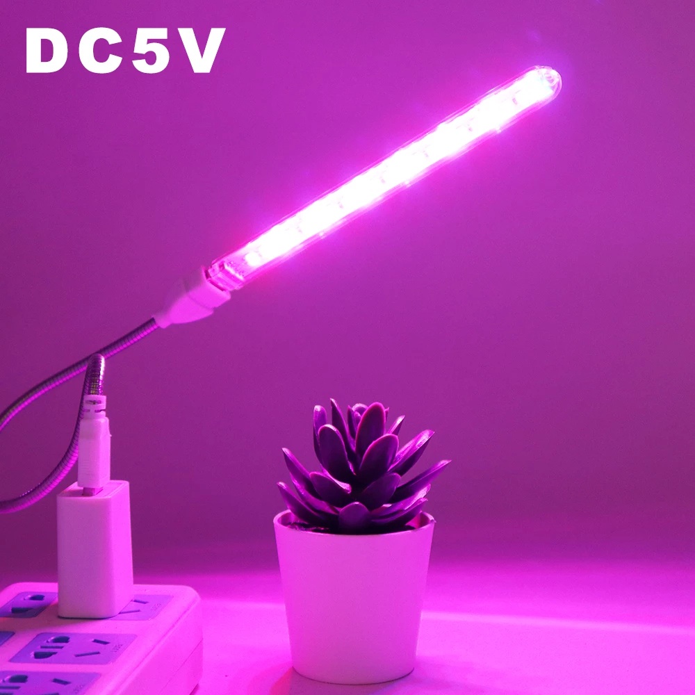 [5V LED Portable Plant Growing Lamp] [Full Spectrum Red &amp; Blue Succulent Plant Light] [Indoor USB Phytolamp For Plants Flowers Seedling Greenhouse]