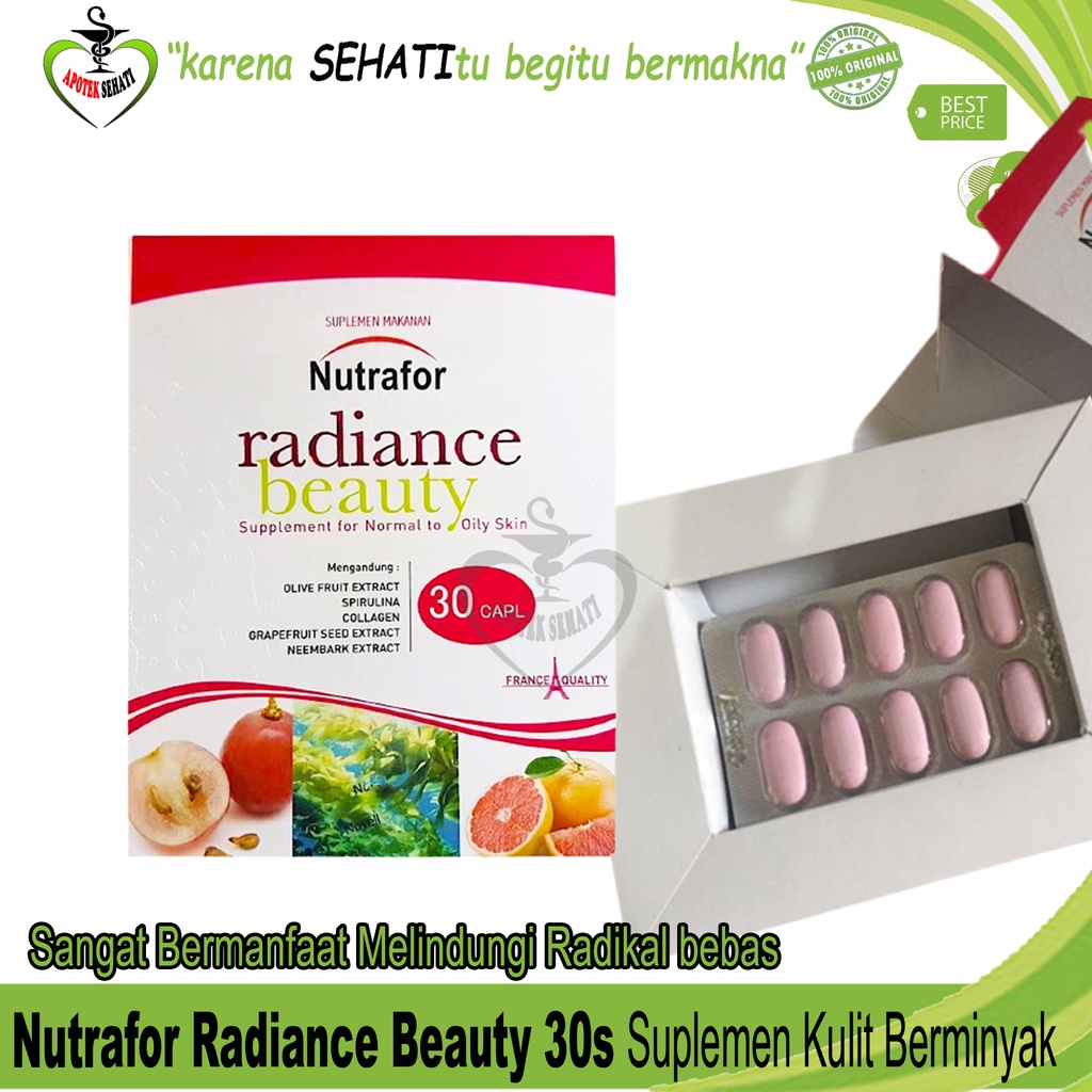 Nutrafor Radiance Beuty 30'S Supelmen Kesehatan Kulit Berjerawat dan Berminyak