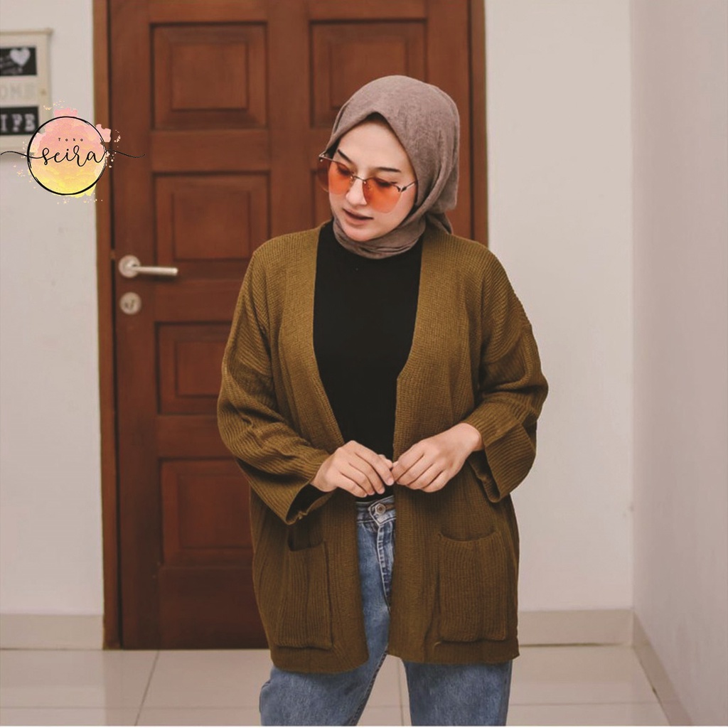 [BISA COD] Kardigan Rajut Loocy Oversize / Loocy Cardigan Oversized Rajut Wanita / Loocy Cardy