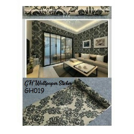 Wallpaper Dinding Wallpaper Stiker Wallpaper dinding Anak Walpaper Gh Motif Elegan ukuran 45CM x 8Meter - WORLDHOME