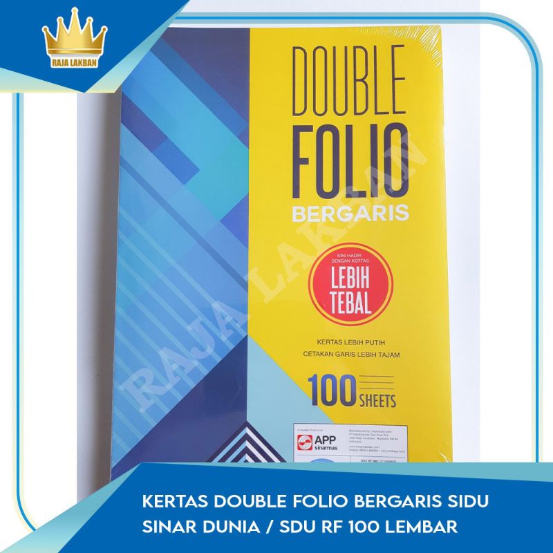 

sidu double folio bergaris 100 lembar