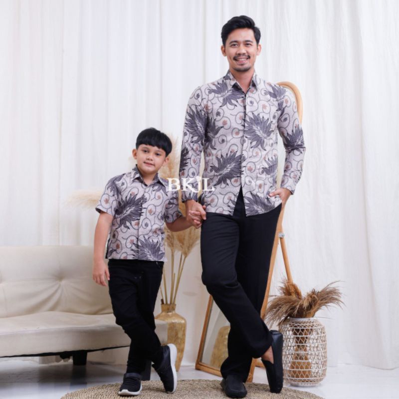 MERONAJAYA - kemeja batik couple ayah dan anak cowok terbaru -