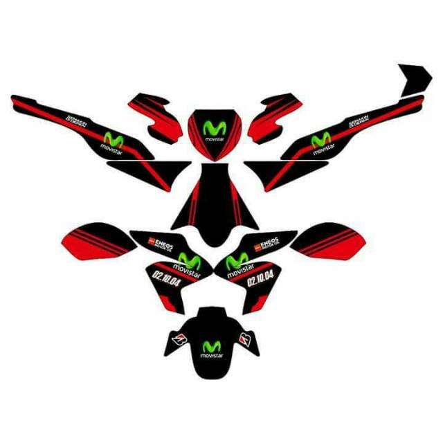 Dekal sticker decal motor VIXION NEW MONSTER ENERGY