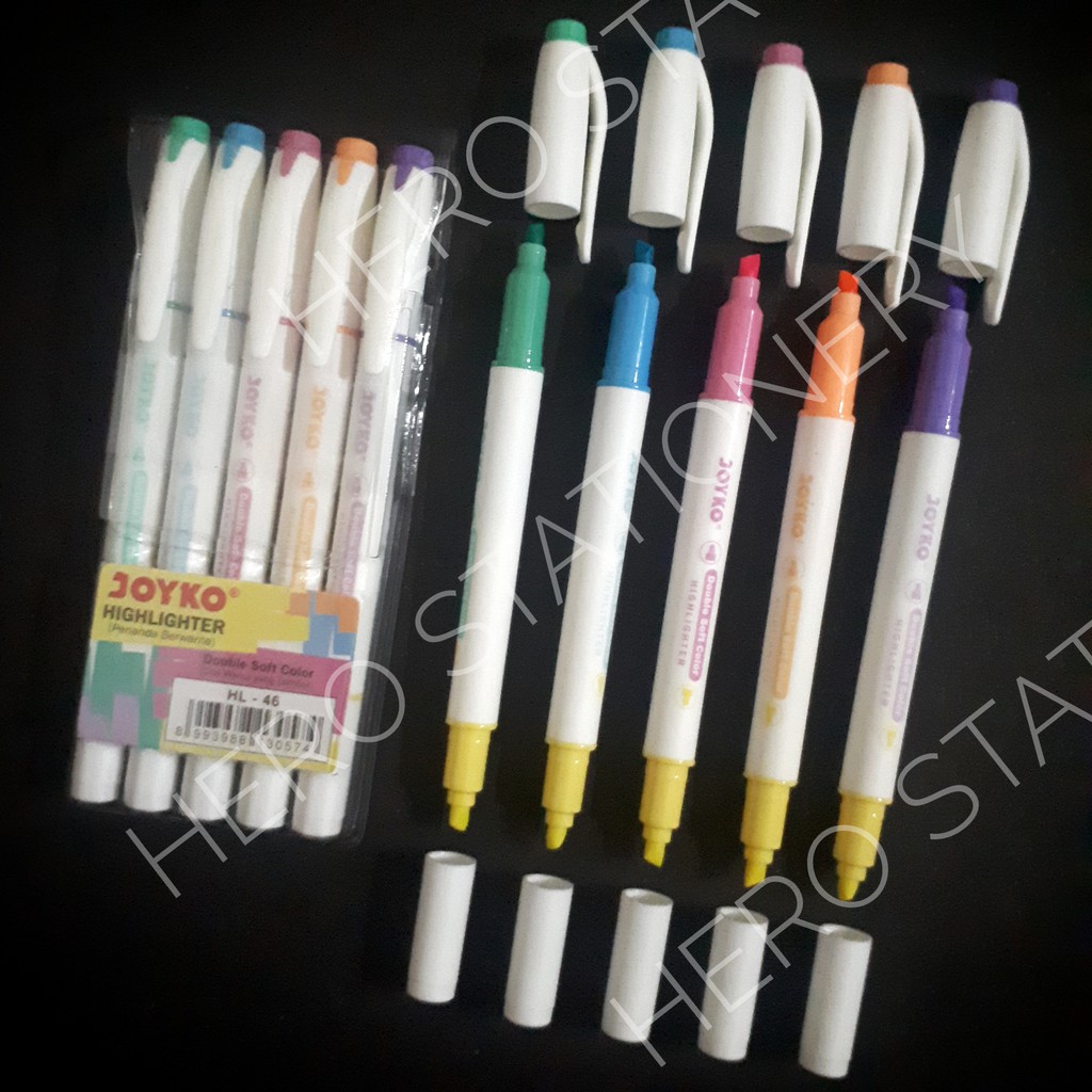 

Joyko highlighter penanda berwarna set 5 warna HL-46