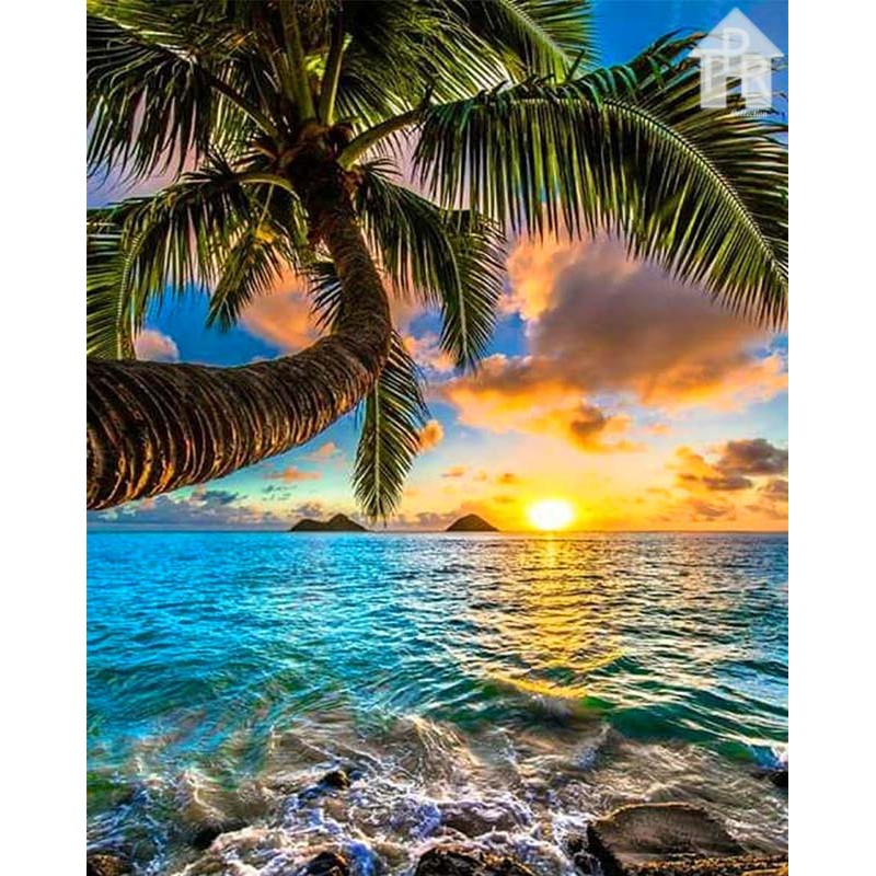 DIY - Set Melukis / painting by number kit - NATURE 40x50cm. part-1