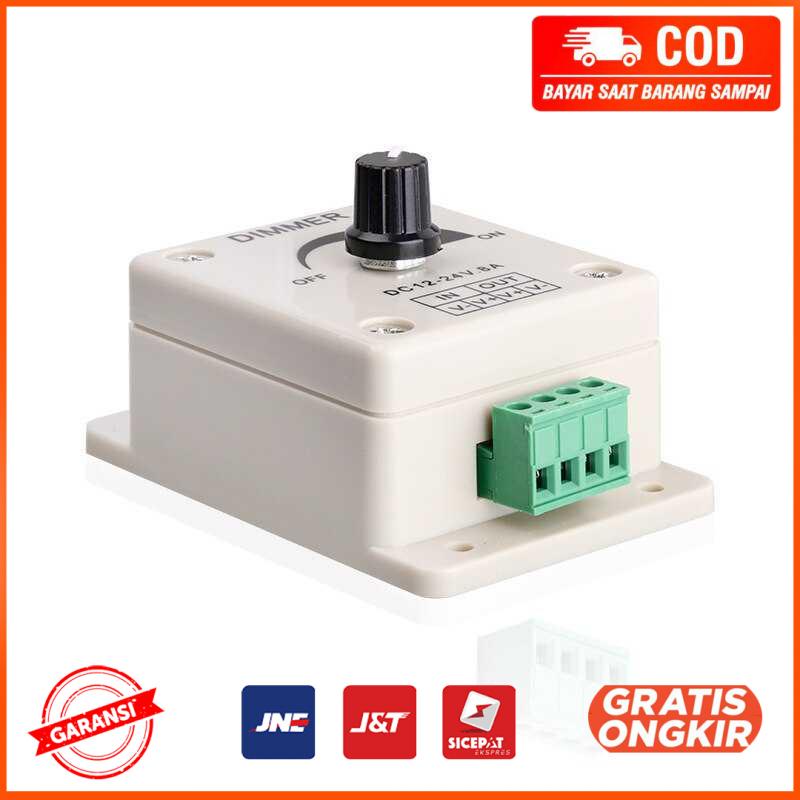 LED Dimmer Adjustable Brightness Controller 12 24V 8A GC03