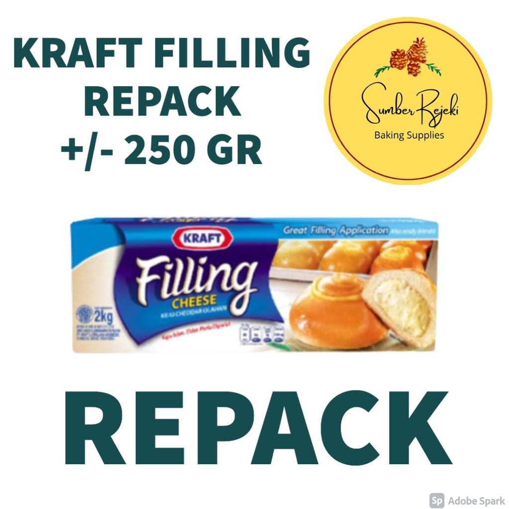 

Kraft Filling Cheese Berat Kurang Lebih 250 Gr