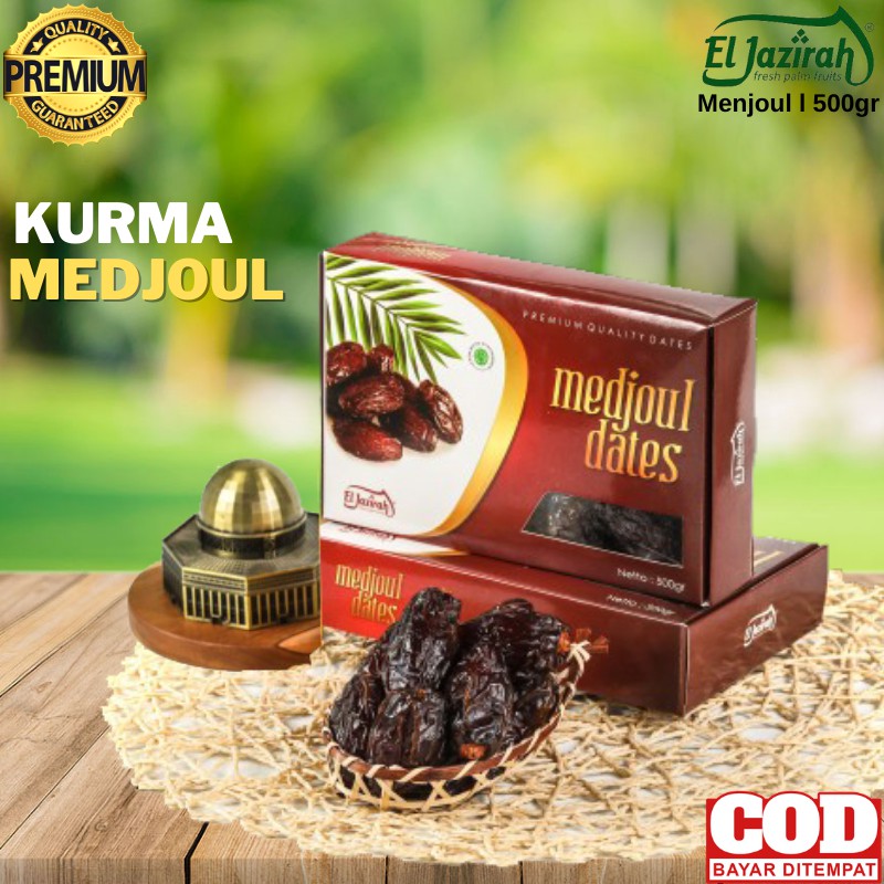 

Kurma Medjol Premium Eljazirah Kemasan Box 500 Gram Coklat Jumbo Tekstur Kering Segar Murah