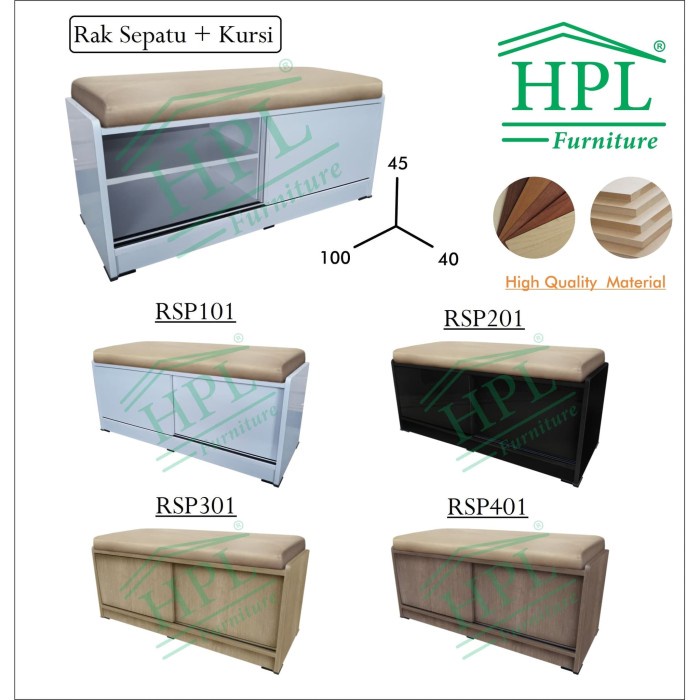 RAK SEPATU KURSI HPL RSP01