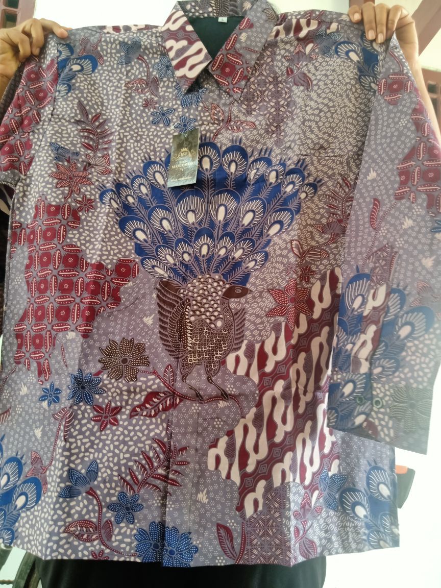 Batik Pria Asli Solo Full Furing Lengan Panjang Kain Katun Halus Baturadenan Setyo Kamulyan