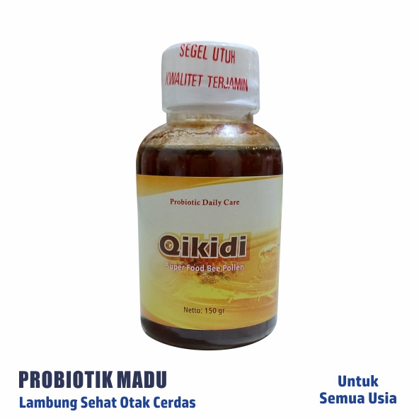 Probiotik Madu Anak Cerdas dan Nafsu Makan Qikidi 150 Gr / Probiotik Madu Sehat Lambung Pencernaan d