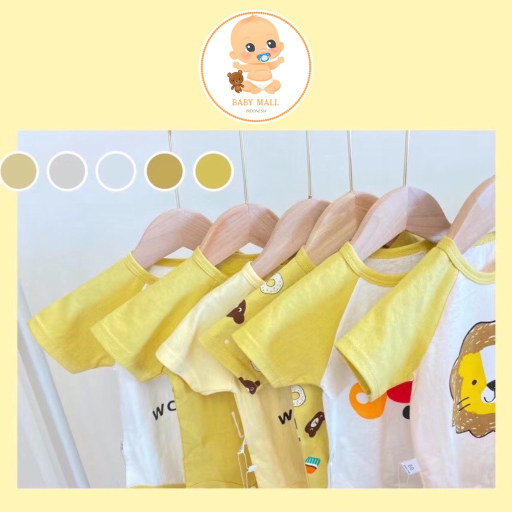 Babymall.id✨ HSNG Jumper Segitiga / Romper Segitiga Lengan Pendek / Baju Kodok Bayi New Born IMPOR