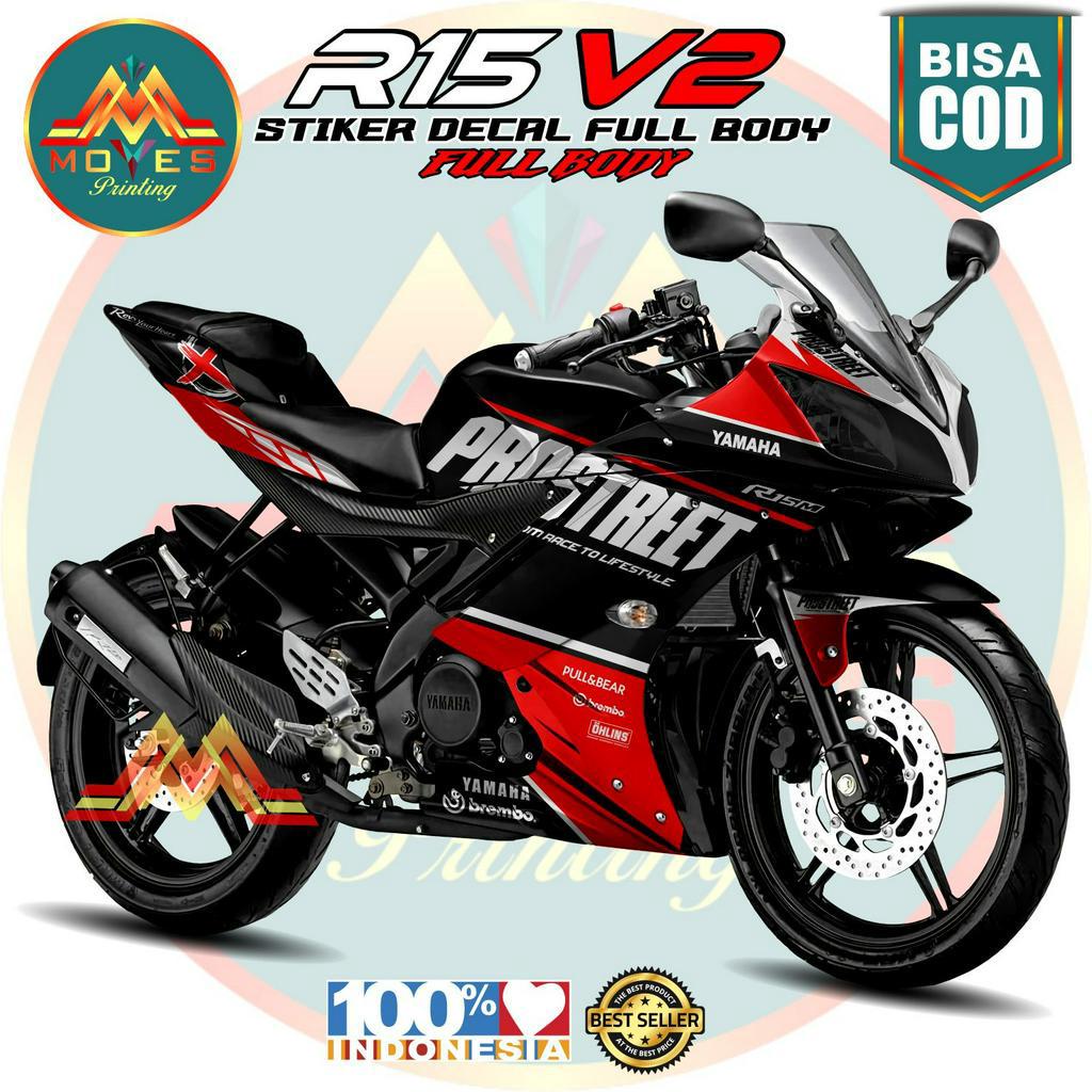 ( promo ) bisa cod stiker decal r15 v2 full body decal stiker r15 v2 stiker r15 v2 decal stiker moto