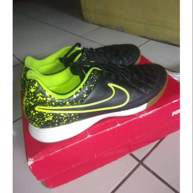Sepatu futsal nike tiempo genio leather original