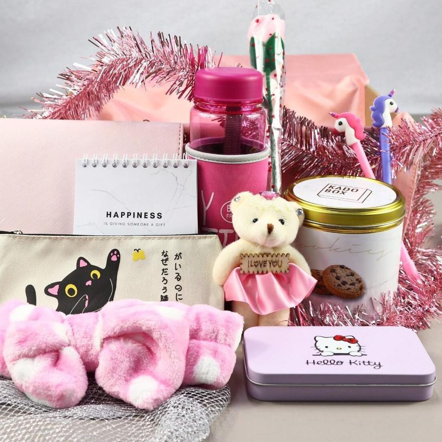 

KQI Paket Kado Wanita Fashionista Hadiah Anniversary Ulang Tahun Perayaan Kado Unik Gift Set Seserah