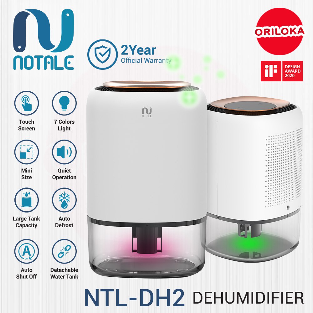 Notale NTL-DH2 Dehumidifier Suvo Air Dryer Penyerap Udara Lembab - Garansi Resmi