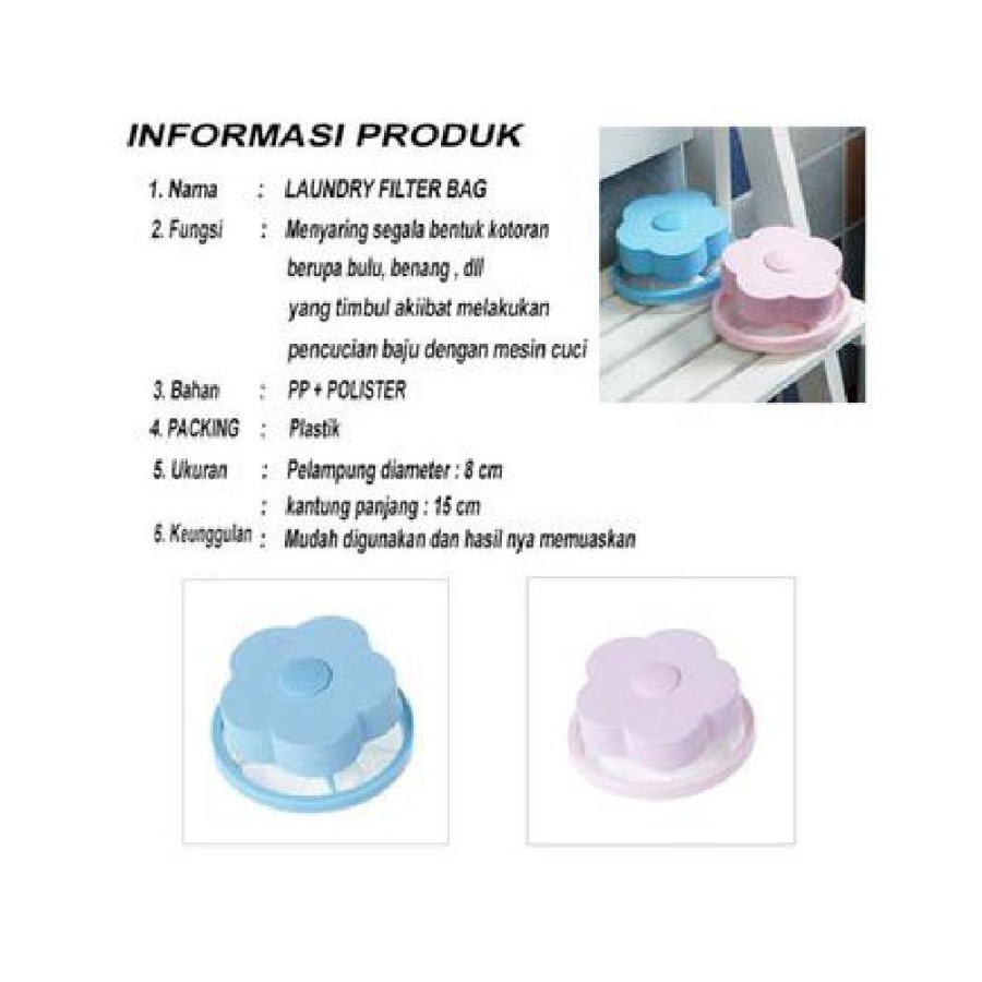 Kantong Filter Mesin Cuci Laundry Penyaring Pembersih Kotoran Pakaian
