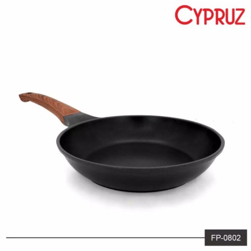 CYPRUZ FRY PAN Wajan Penggorengan Die Cast Anti Gores 20 cm, 24 cm Marble induksi 3mm