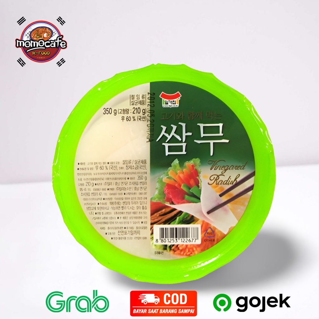 

ILGAJIP Ssam Mu Pickled Radish Sliced 350g - Acar Lobak Pendamping Bbq Made In Korea