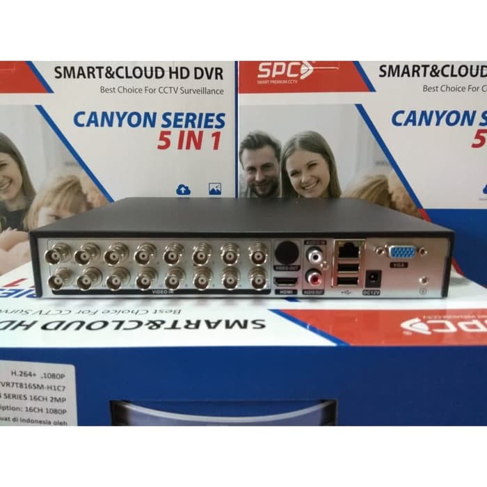 DVR Atau UVR SPC 16CH 5 IN 1 SPC 2MP 1080P garansi 1 tahun