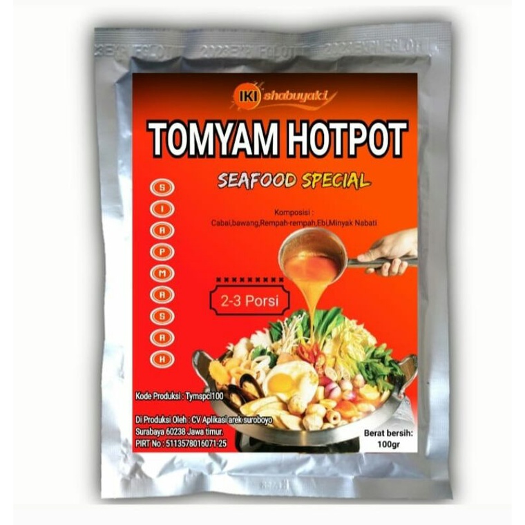 

Tomyam Hotpot Seafood special uk.100gr