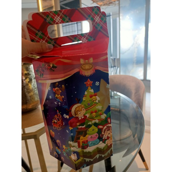 Kardus kotak dos dus box kue kering KUKER natal christmas hampers toples 500gram isi 3