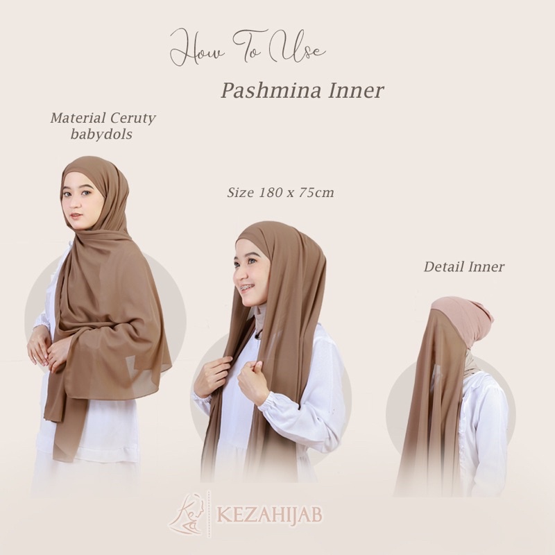 PASHMINA INNER CERUTY BABYDOLL 2 IN 1/PASHMINA CIPUT