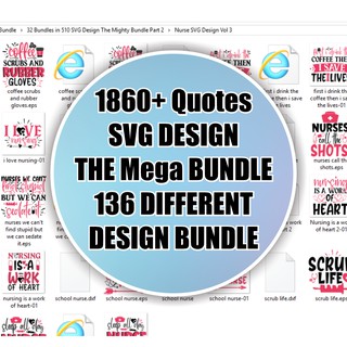 Download 1860 Quotes Svg Design The Mega Bundle 136 Different Design Bundle Shopee Indonesia PSD Mockup Templates