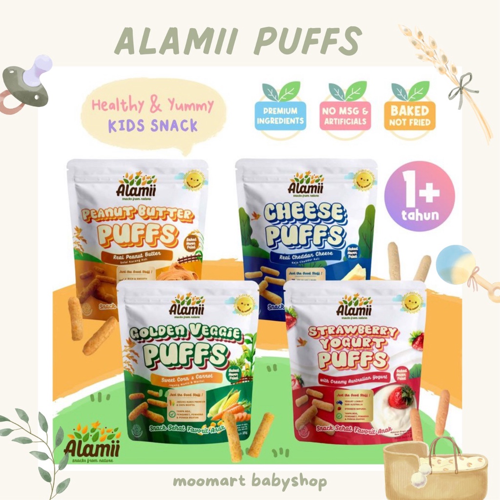 

ALAMII PUFFS SNACK SEHAT UNTUK BAYI / ANAK