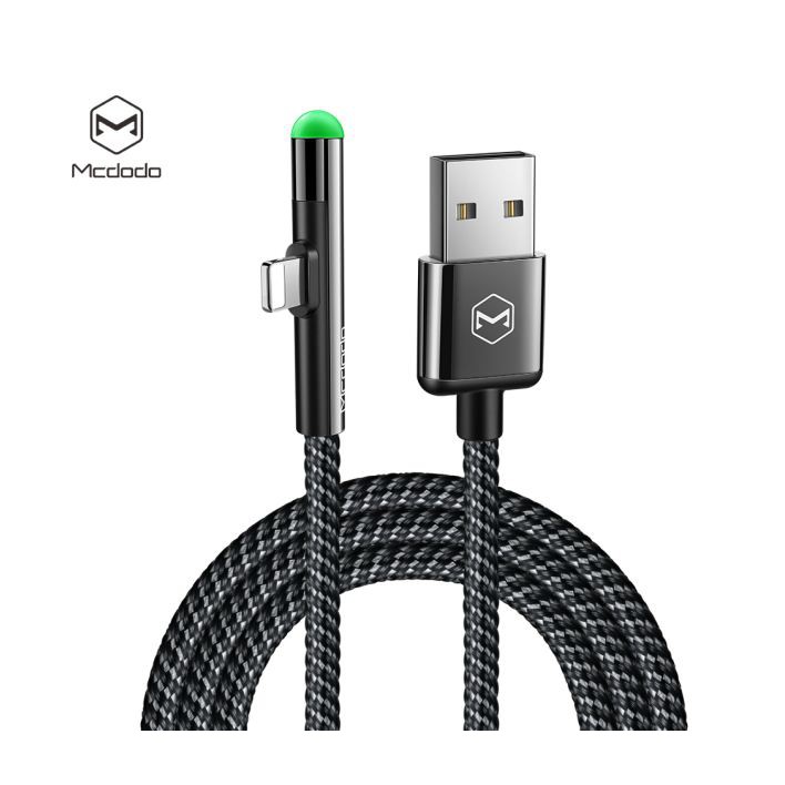 Data Cable Lightning Mcdodo 90 Degree Gaming Lightning Data Cable CA-627 1.8M Original