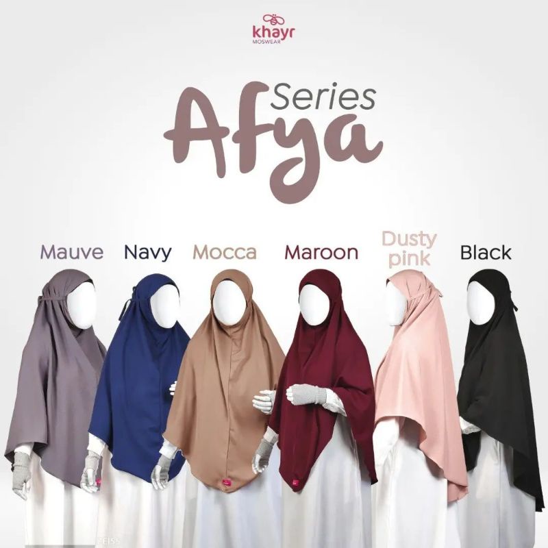 Jilbab tali non ped Afya by Khayr Moswear