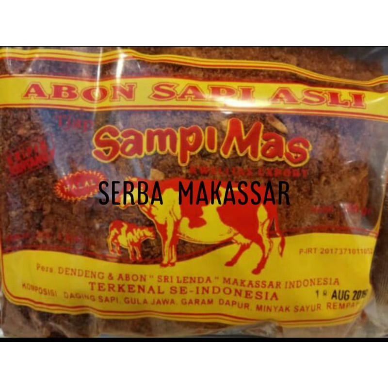 

Abon sapi asli cap Sampi Mas 500 gr