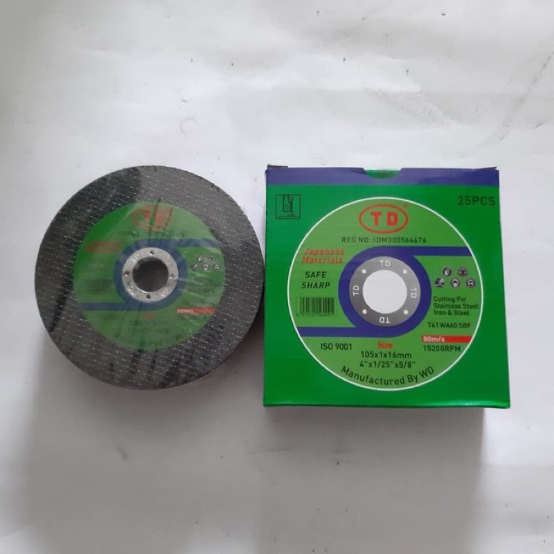 Batu Gerinda Potong Besi TD by wD 4 inch